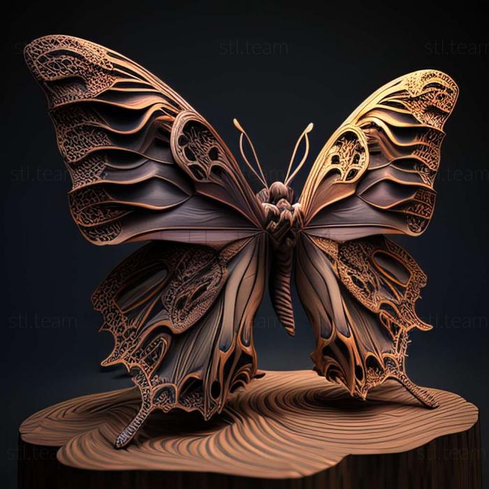 3D model Papilio indra (STL)